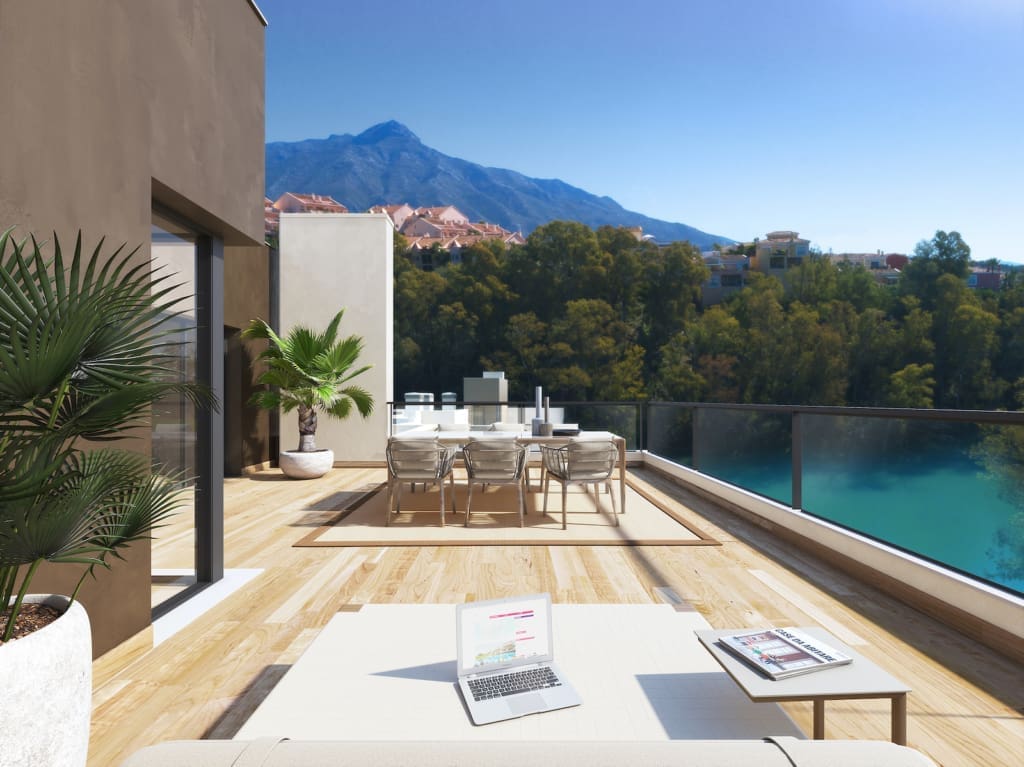 A7_Marbella_Lake_apartments_Nueva Andalucia_terrace 2 | MDR Luxury Homes Marbella Lake Nueva Andalucia MDR Luxury Homes