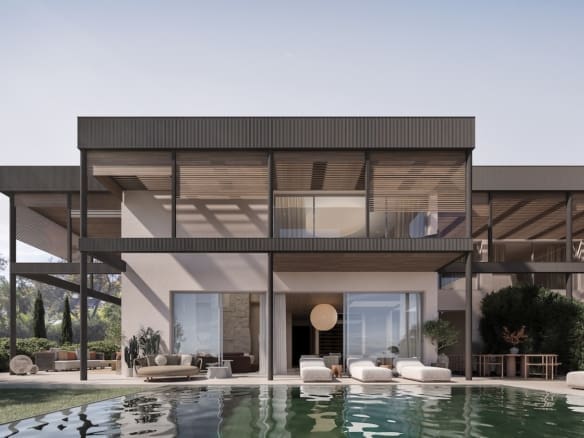 Camojan-Six-Villas-Sierra-Blanca-Marbella-NVOGA- Villa Frontal | MDR Luxury Homes Camojan Six Marbella MDR Luxury Homes, luxe onroerend goed Marbella