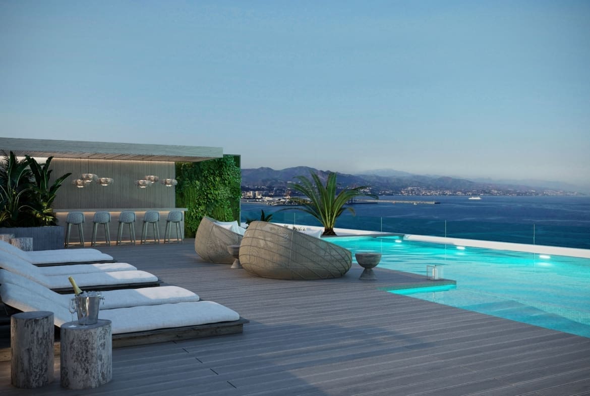 Malaga Towers Sierra Blanca Tower piscina_V1_HR Malaga Towers Sierra Blanca Tower MDR Luxury Homes