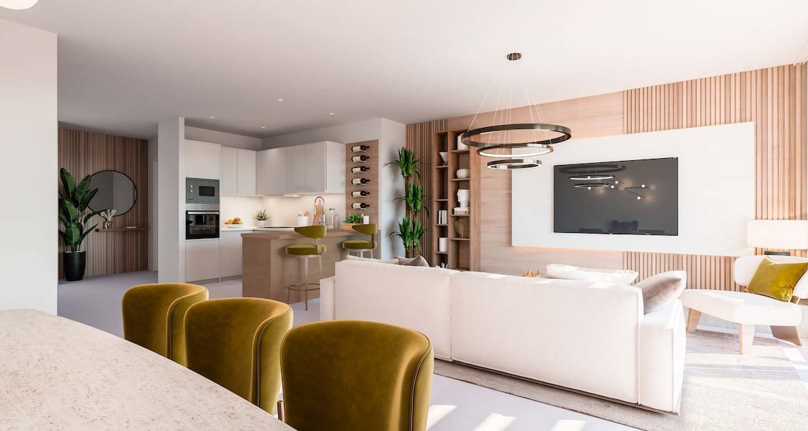 SUNSET BENALMADENA SALON A COCINA Mane residences benalmadena