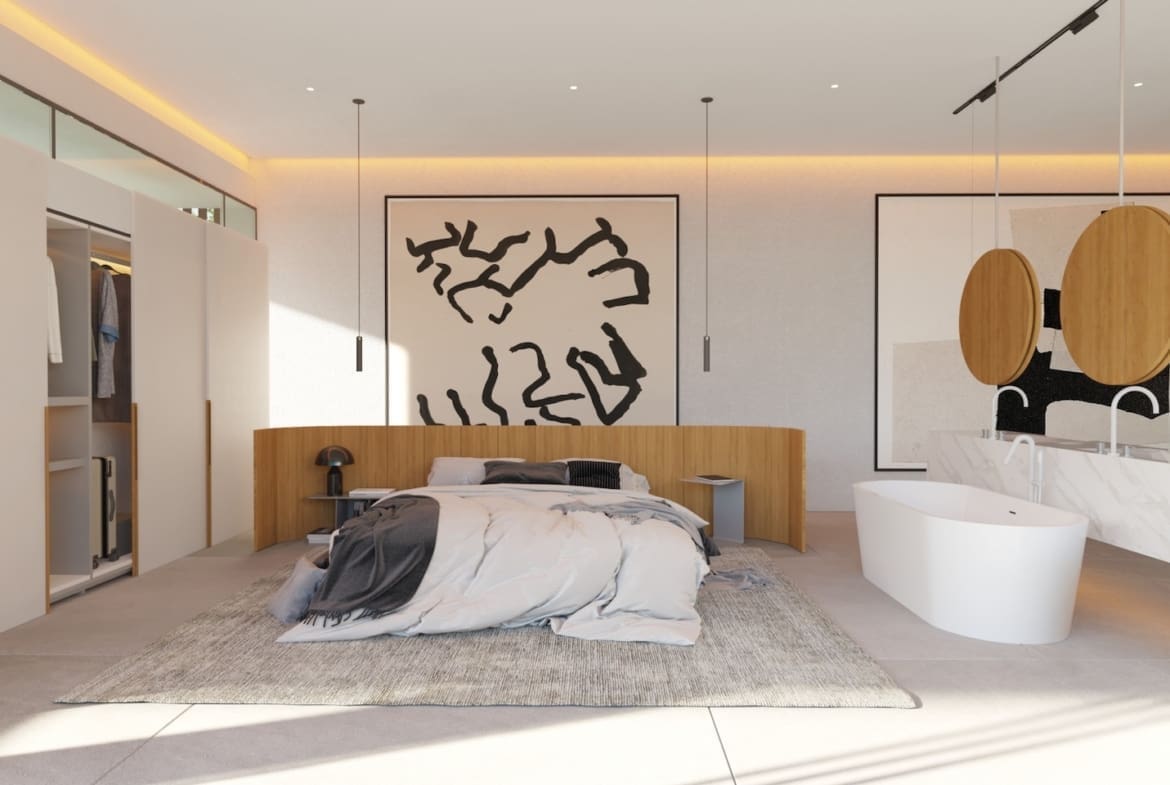 Palm 11 Villa MDR Luxury Homes palm collection 13-Main-Bedroom Palm 11 Villa MDR Luxury Homes palm collection
