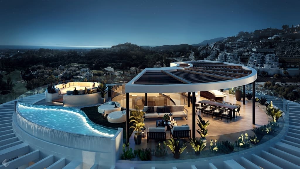 The View Marbella Block7 roof terrace | MDR Luxury Homes The View Marbella MDR Luxury Homes