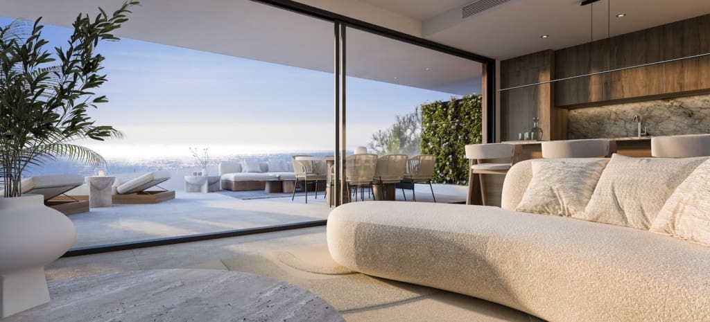 Core Higueron BA4_SalonTerraza_HD0000 | MDR Luxury Homes Core Higueron, Core Higuerón Fuengirola