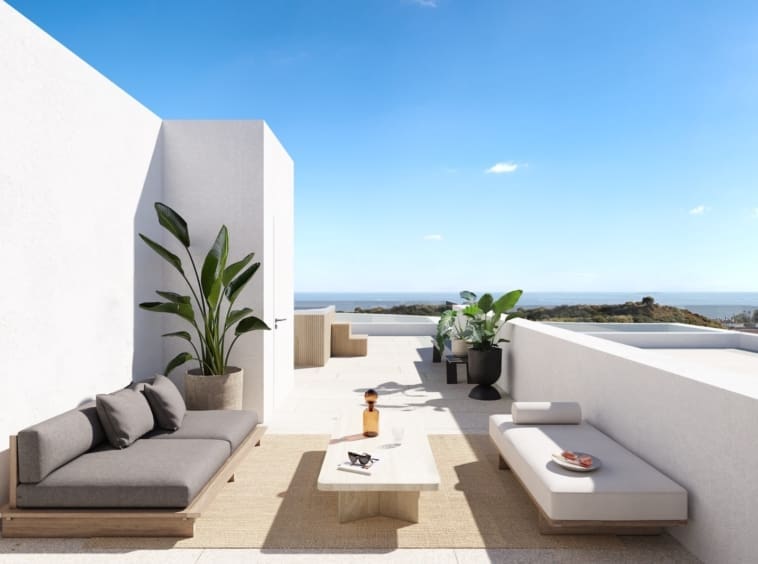 Luxury townhouse with sea views at Aalto Residences Mijas for sale presented by MDR Luxury Homes