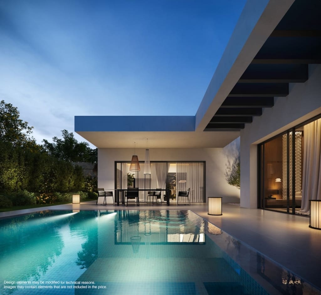 Villa Optima Mijas PISCINA_NIGHT Large | MDR Luxury Homes Villa Optima: Luxe Woningen in Mijas Pueblo, Vista Collection - MDR Luxury Homes