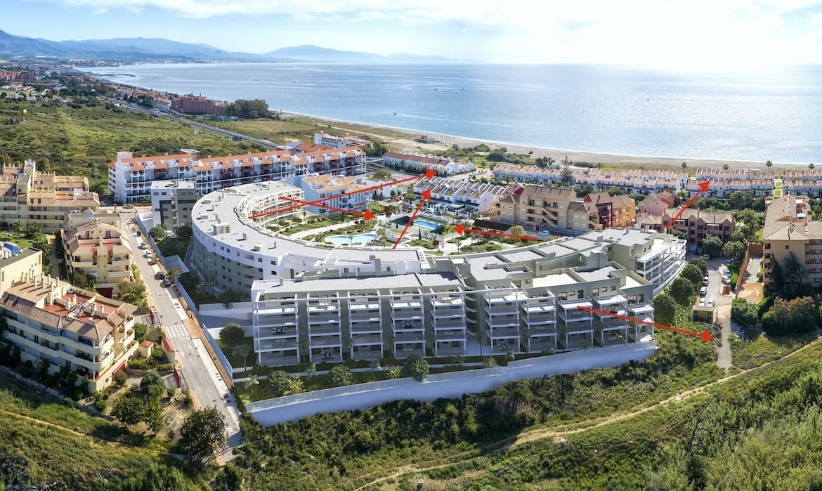 Luxe Woningen bij Amphora Beach Residences – Tweede Lijn van het Strand in Manilva – MDR Luxury Homes aerea Luxe Woningen bij Amphora Beach Residences - Tweede Lijn van het Strand in Manilva - MDR Luxury Homes