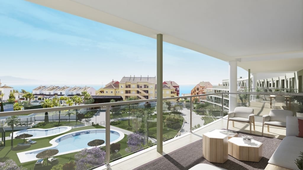 Luxe Woningen bij Amphora Beach Residences - Tweede Lijn van het Strand in Manilva - MDR Luxury Homes terraza_piloto | MDR Luxury Homes Luxury Homes at Amphora Beach Residences - Second Line of the Beach in Manilva - MDR Luxury Homes