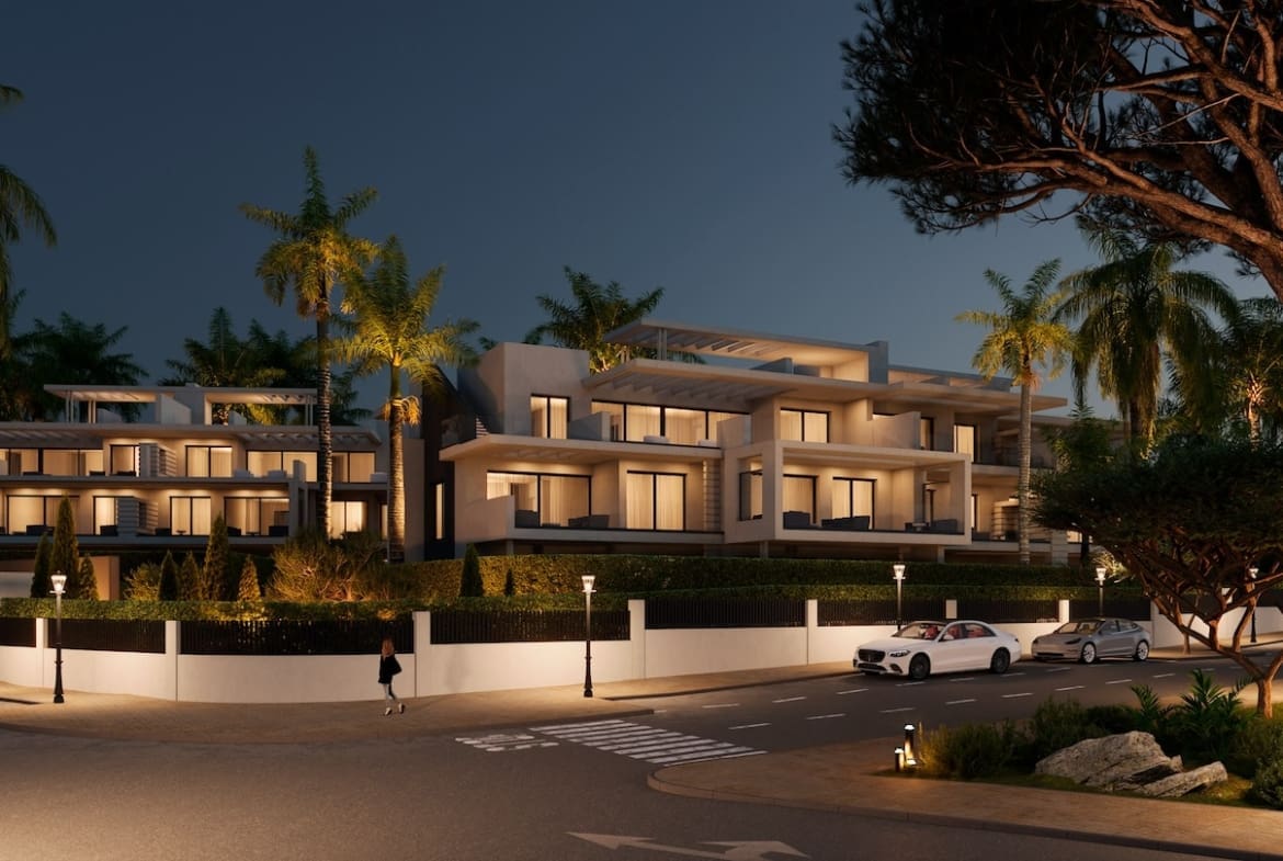 Sunway Residence | Luxe appartementen in Estepona – MDR Luxury Homes Night view Sunway Residence | Luxe appartementen in Estepona - MDR Luxury Homes