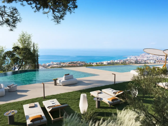 Waterfall Residences Luxury 2-3 Bedroom Apartments in Higuerón - MDR Luxury Homes 11_Piscina-Dia | MDR Luxury Homes Waterfall Residences Luxury 2-3 Bedroom Apartments in Higuerón - MDR Luxury Homes