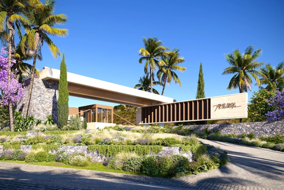 Luxury villa presented by MDR Luxury Homes at The Sky Marbella Villas with panoramic sea views private pool and modern design on Costa del Sol