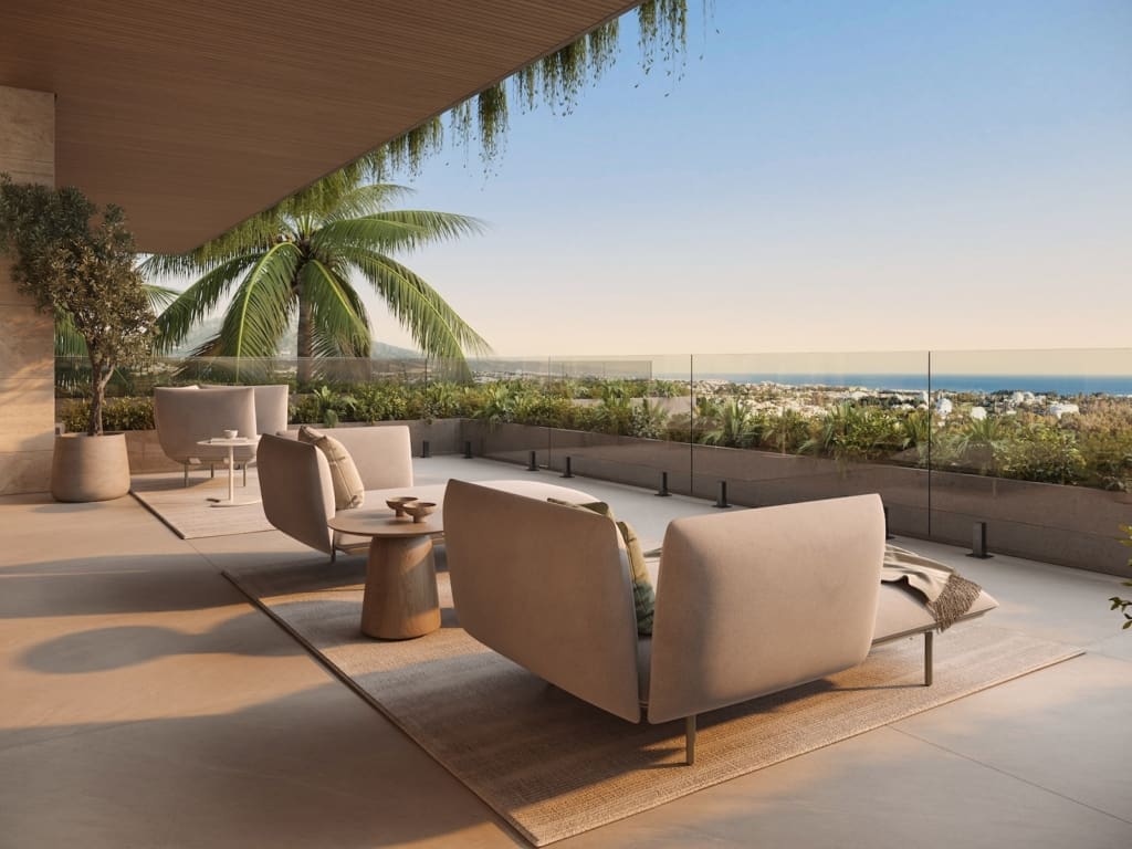 Luxury villas for sale in The Sky Marbella - MDR Luxury Homes 22 The Sky Marbella Villas - Master Bedroom Terrace Views | MDR Luxury Homes Luxury villas for sale in The Sky Marbella - MDR Luxury Homes