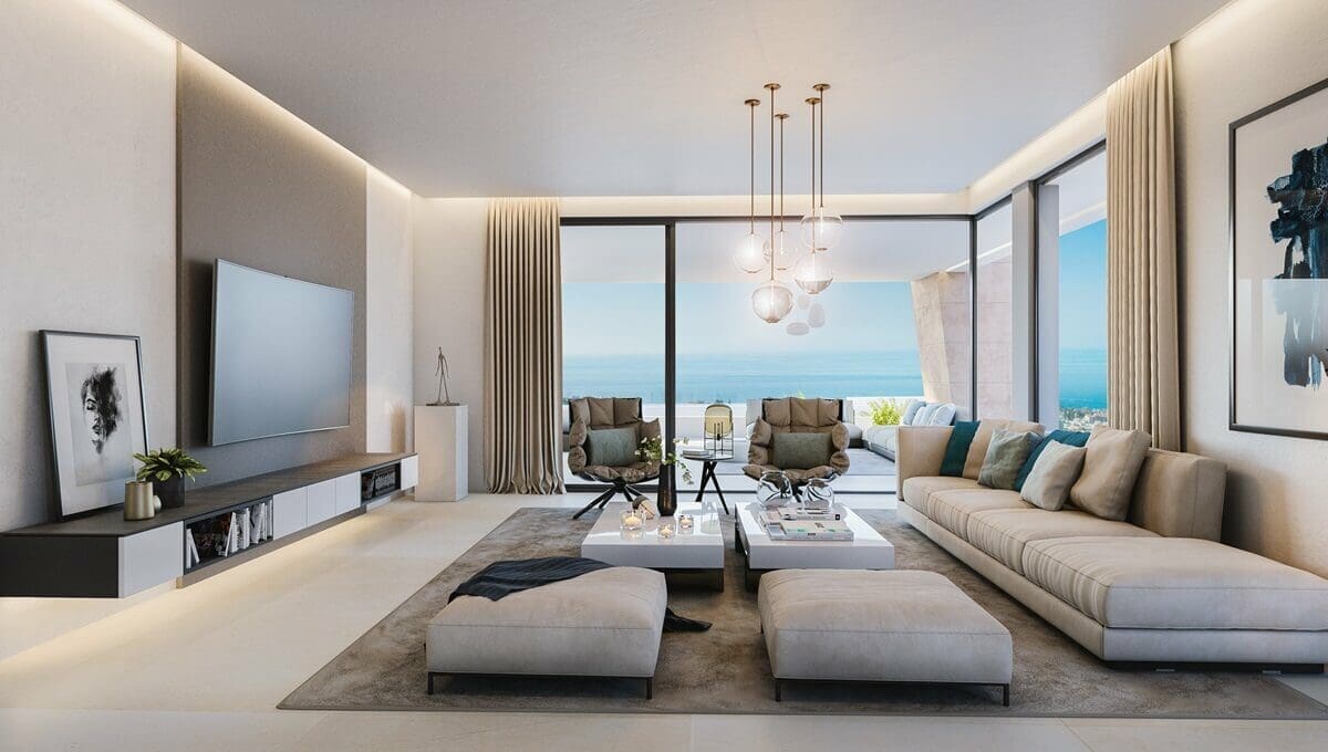 Balcón del Mediterráneo luxury apartments by MDR Luxury Homes with panoramic sea views on the Costa del Sol