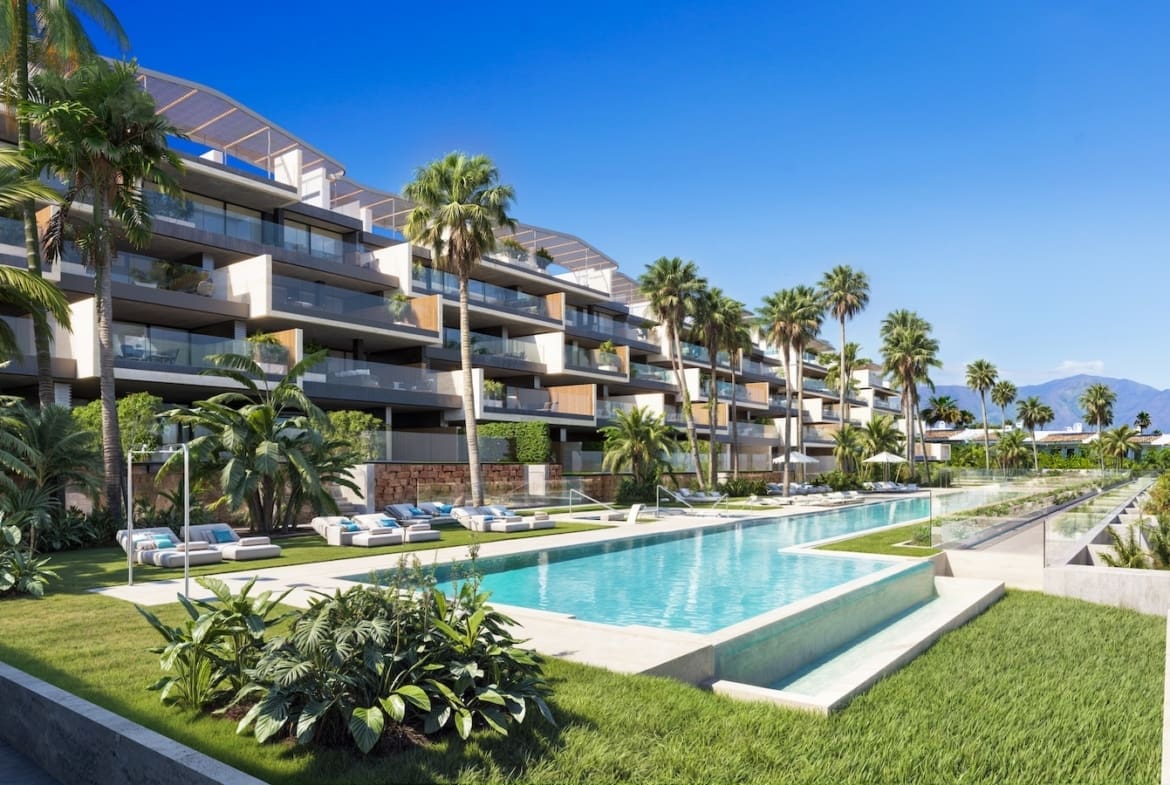 Explore Nubay in Manilva luxury beachfront homes with sea views and modern amenities Presented by MDR Luxury Homes