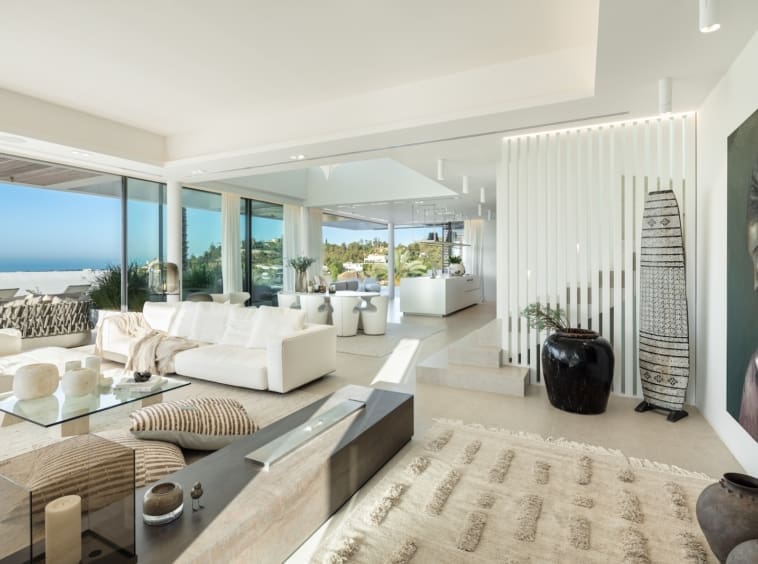 Villa Mika a contemporary luxury villa in La Quinta offered by MDR Luxury Homes featuring panoramic views modern design a heated pool and spacious terraces