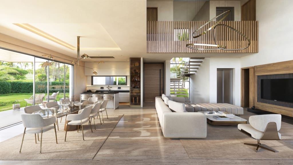Moderne luxe villas en appartementen in Horizonte Village Mijas met panoramisch uitzicht gepresenteerd door MDR Luxury Homes 2 floor villa living | MDR Luxury Homes Modern luxury villas and apartments in Horizonte Village Mijas with panoramic views presented by MDR Luxury Homes