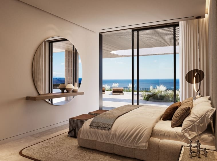 Moderne woningen van Nalu Suites in Casares Costa, gepresenteerd door MDR Luxury Homes, met een architectuur die harmonieert met de natuur en luxe leefruimtes biedt