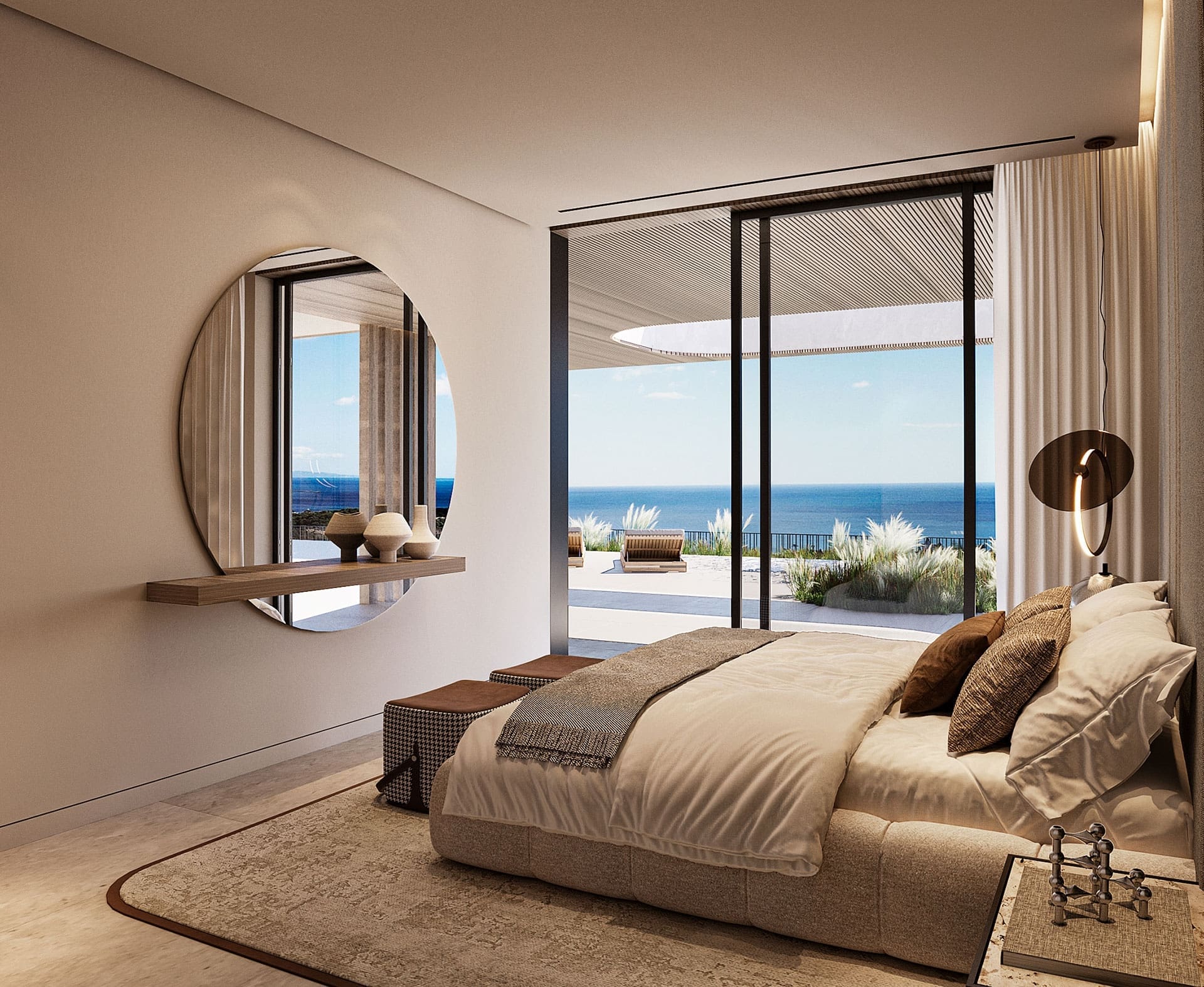 Moderne woningen van Nalu Suites in Casares Costa, gepresenteerd door MDR Luxury Homes, met een architectuur die harmonieert met de natuur en luxe leefruimtes biedt