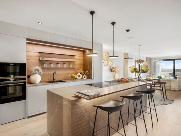 Modern luxury apartment Casa Moah in Nueva Andalucía with panoramic views presented by MDR Luxury Homes