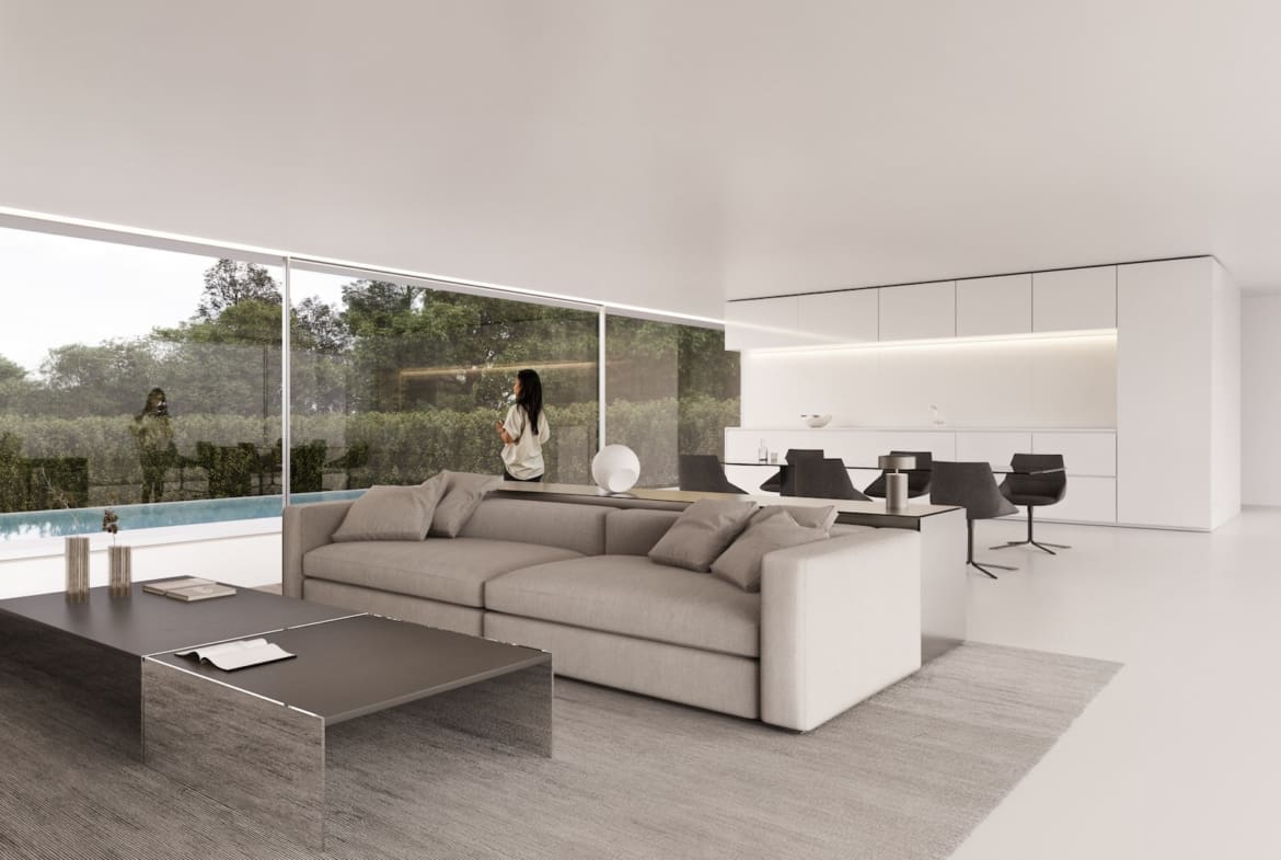 Modern luxury villa at ONE SEVEN Estepona offered by MDR Luxury Homes showcasing contemporary design and sustainable living