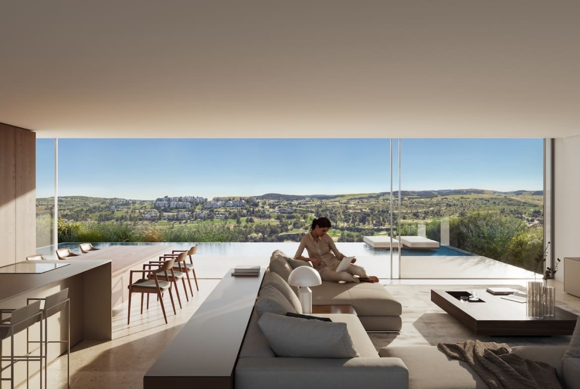 Modern luxury villa at ONE SEVEN Estepona offered by MDR Luxury Homes showcasing contemporary design and sustainable living