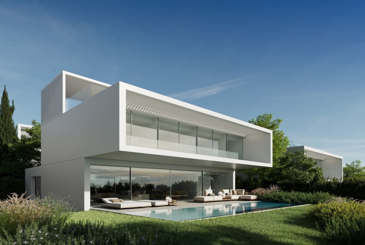 Modern luxury villa at ONE SEVEN Estepona offered by MDR Luxury Homes showcasing contemporary design and sustainable living