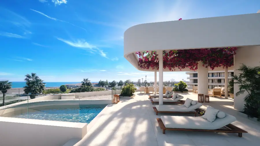 Luxury beachfront residences at Térmica Beach Málaga exclusive homes with sea views premium amenities and expert guidance from MDR Luxury Homes Atico Solarium | MDR Luxury Homes Luxury beachfront residences at Térmica Beach, Málaga - exclusive homes with sea views, premium amenities, and expert guidance from MDR Luxury Homes.
