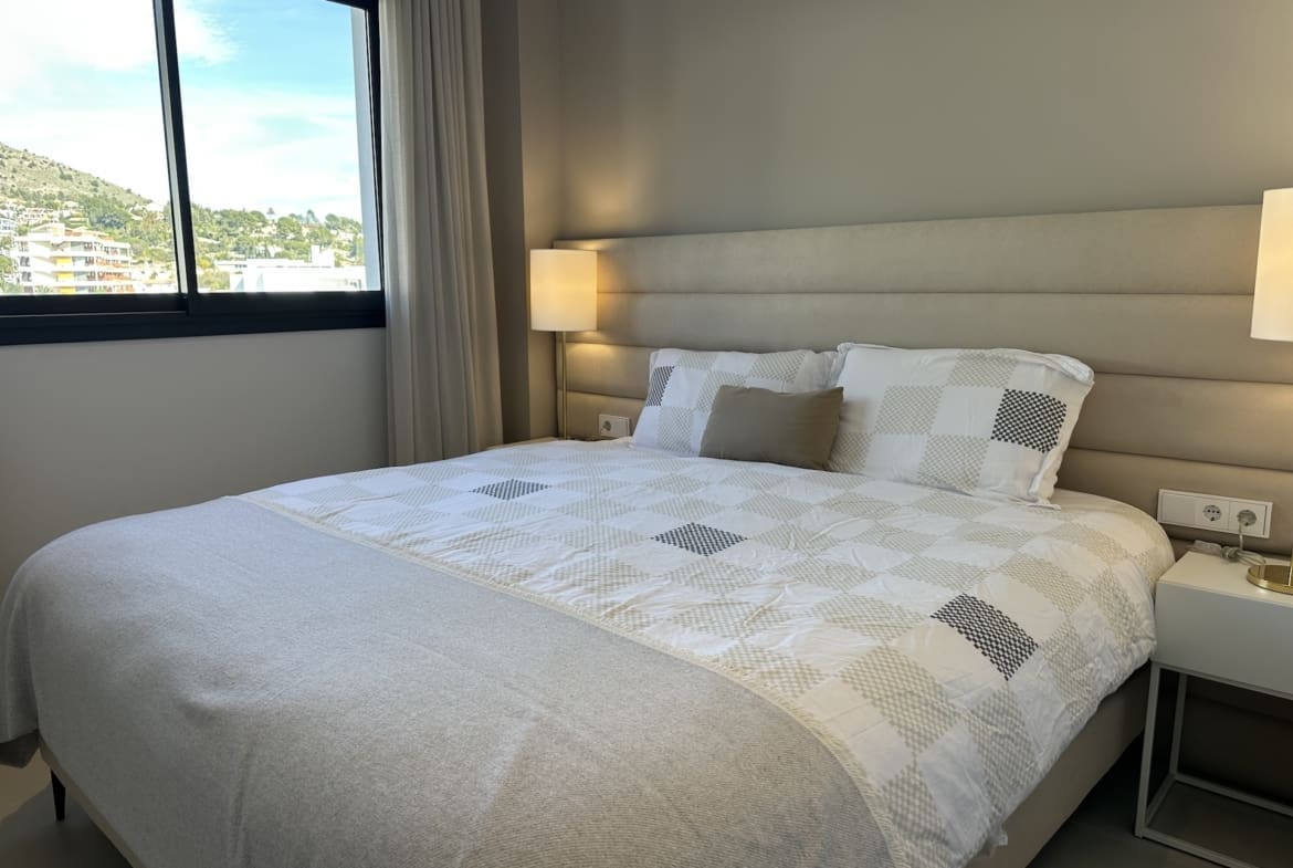 Move-in ready luxury apartment in Higuerón West with sea views and high-end finishes. For sale with MDR Luxury Homes.