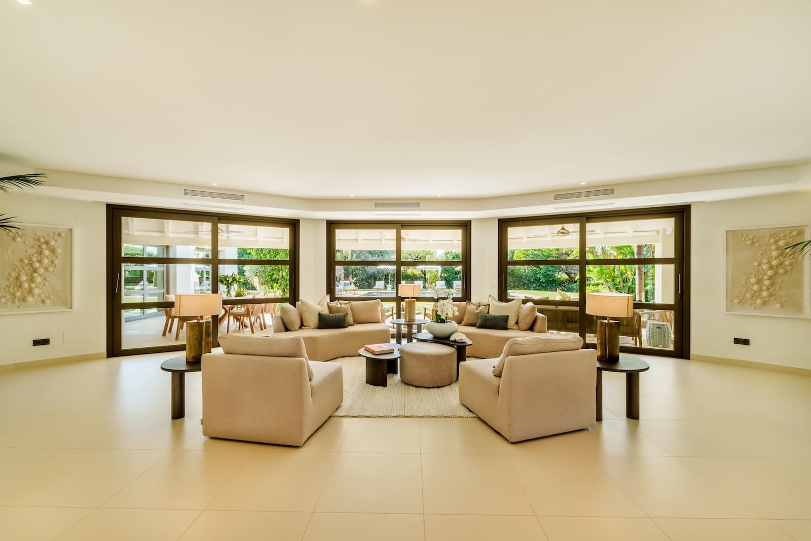 Villa Palm Springs in La Cerquilla, Marbella – luxury bungalow with botanical gardens and pool, listed by MDR Luxury Homes.