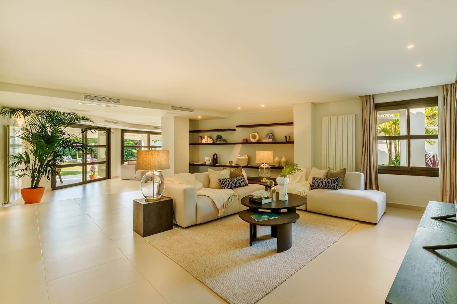 Villa Palm Springs in La Cerquilla, Marbella – luxury bungalow with botanical gardens and pool, listed by MDR Luxury Homes.