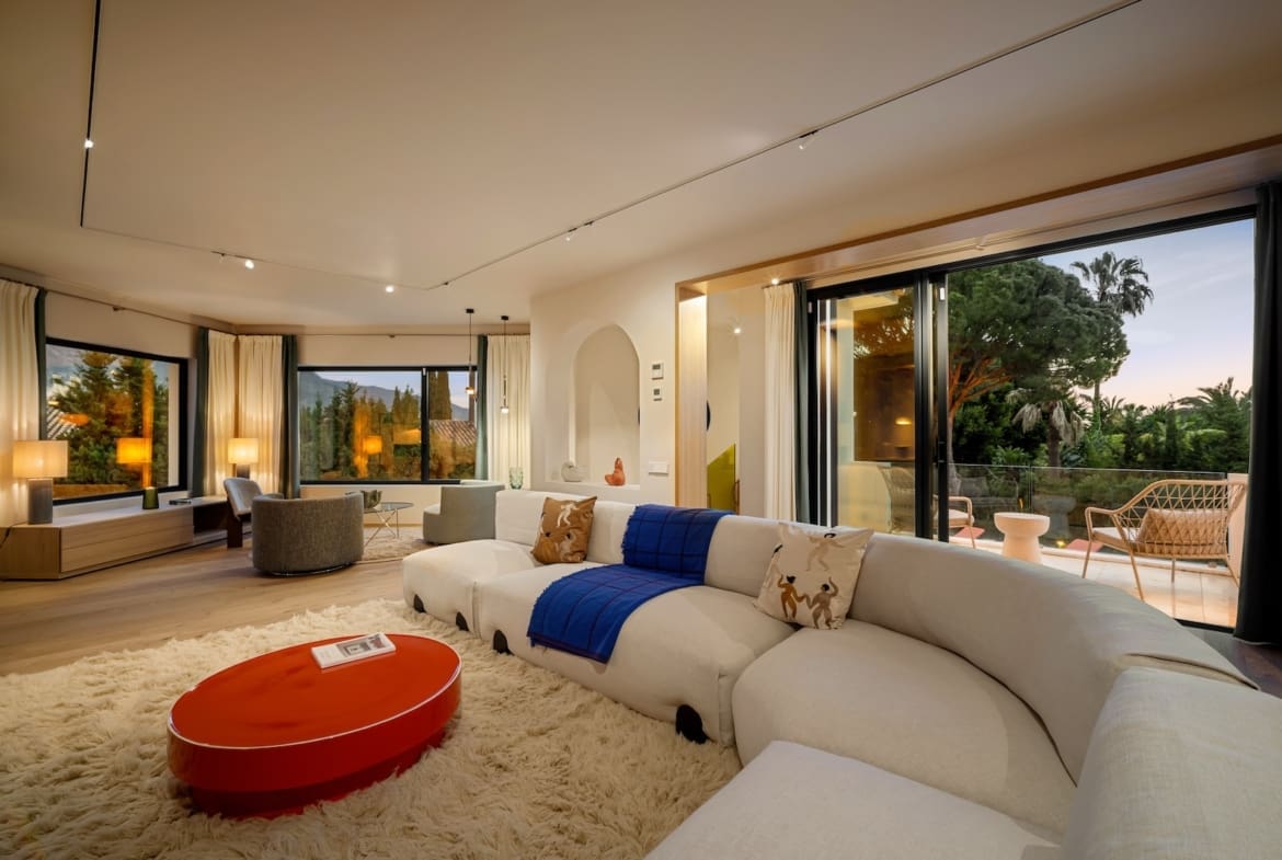 Villa Madrisa luxury Mediterranean villa in Nueva Andalucía for sale by MDR Luxury Homes.