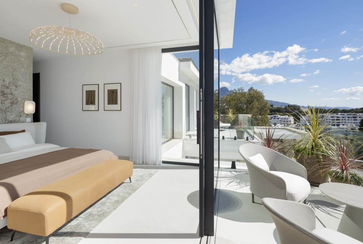 Villa Tiza modern luxury villa with panoramic sea and mountain views in La Quinta – listed by MDR Luxury Homes