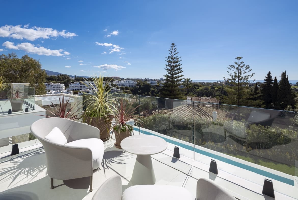 Villa Tiza modern luxury villa with panoramic sea and mountain views in La Quinta – listed by MDR Luxury Homes