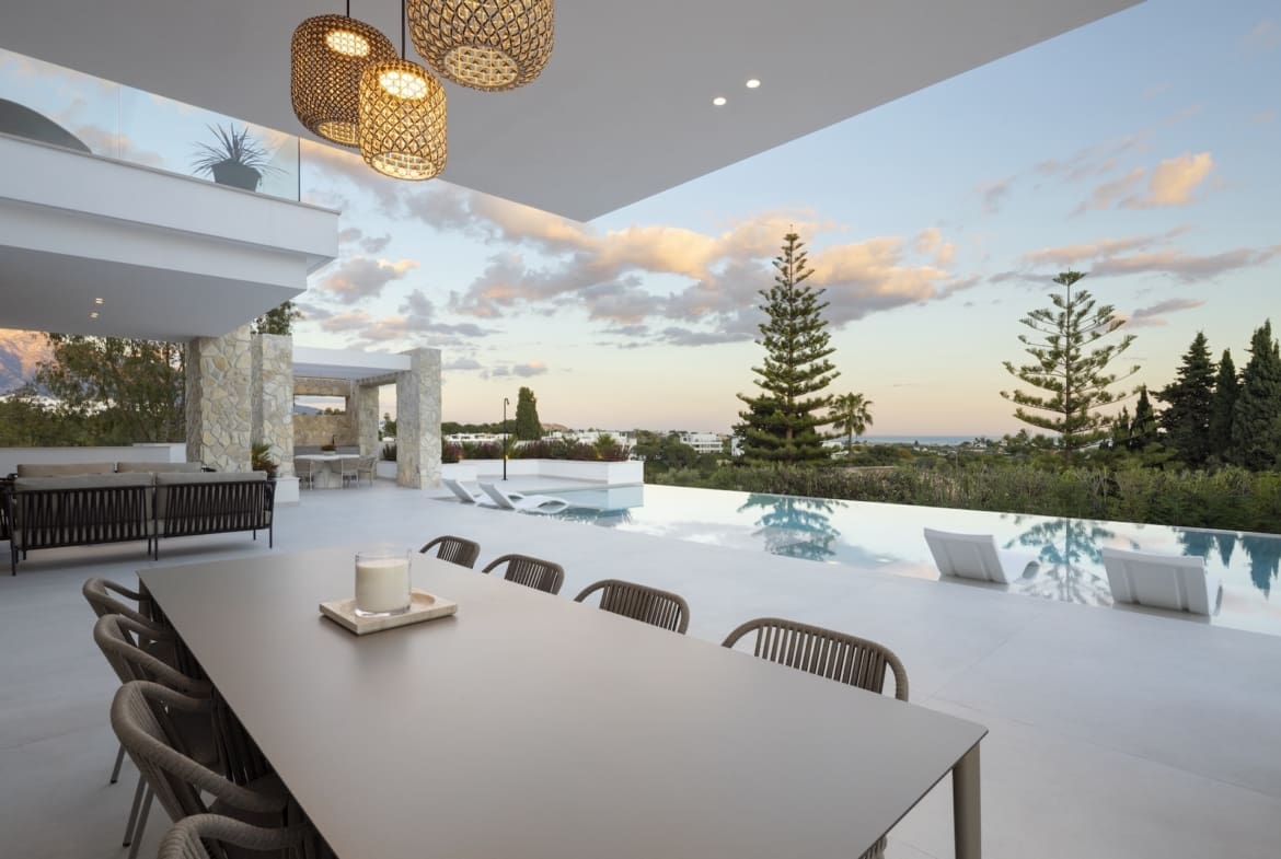 Villa Tiza modern luxury villa with panoramic sea and mountain views in La Quinta – listed by MDR Luxury Homes