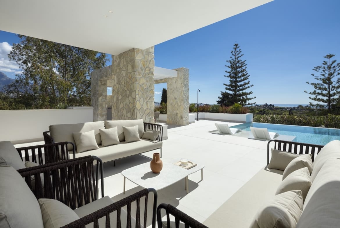 Villa Tiza modern luxury villa with panoramic sea and mountain views in La Quinta – listed by MDR Luxury Homes