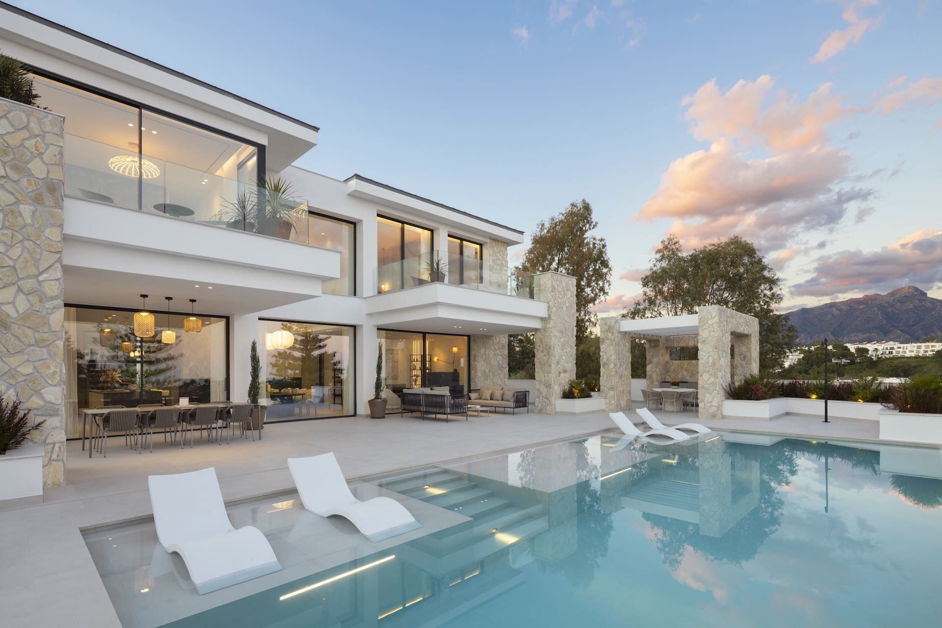 Villa Tiza modern luxury villa with panoramic sea and mountain views in La Quinta – listed by MDR Luxury Homes