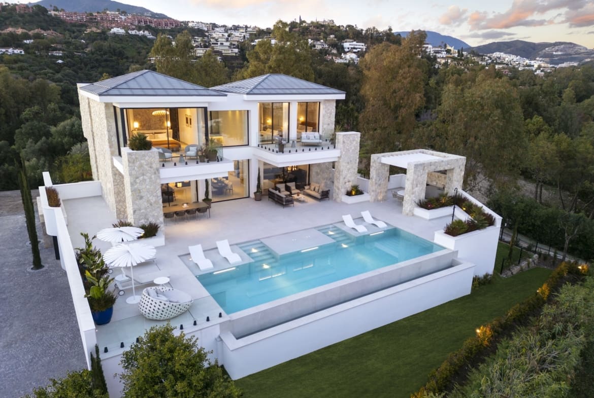Villa Tiza modern luxury villa with panoramic sea and mountain views in La Quinta – listed by MDR Luxury Homes