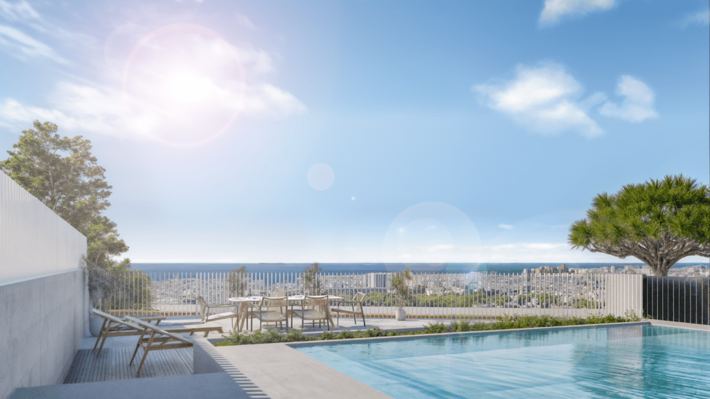 Luxury sea view apartment Estepona MDR Luxury Homes solarium1 | MDR Luxury Homes Luxury sea view apartment Estepona MDR Luxury Homes