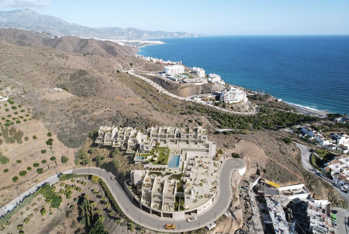 Mary’s Hill sea view townhouses in Torrox Costa, Costa del Sol – listed by MDR Luxury Homes