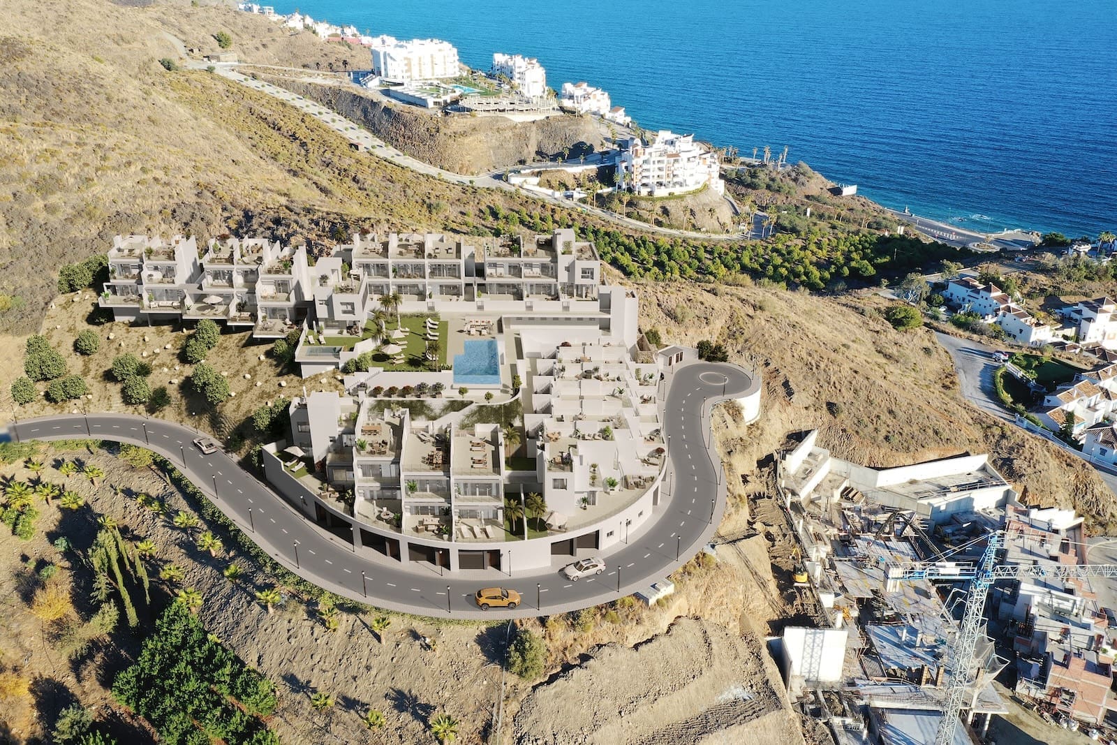 Mary’s Hill sea view townhouses in Torrox Costa, Costa del Sol – listed by MDR Luxury Homes