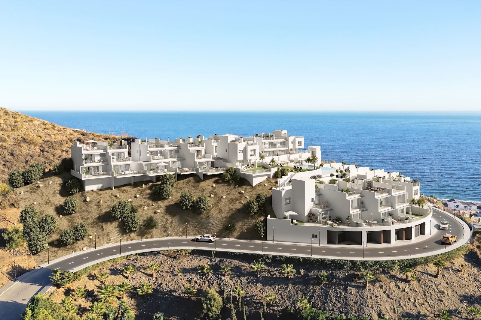 Mary’s Hill sea view townhouses in Torrox Costa, Costa del Sol – listed by MDR Luxury Homes
