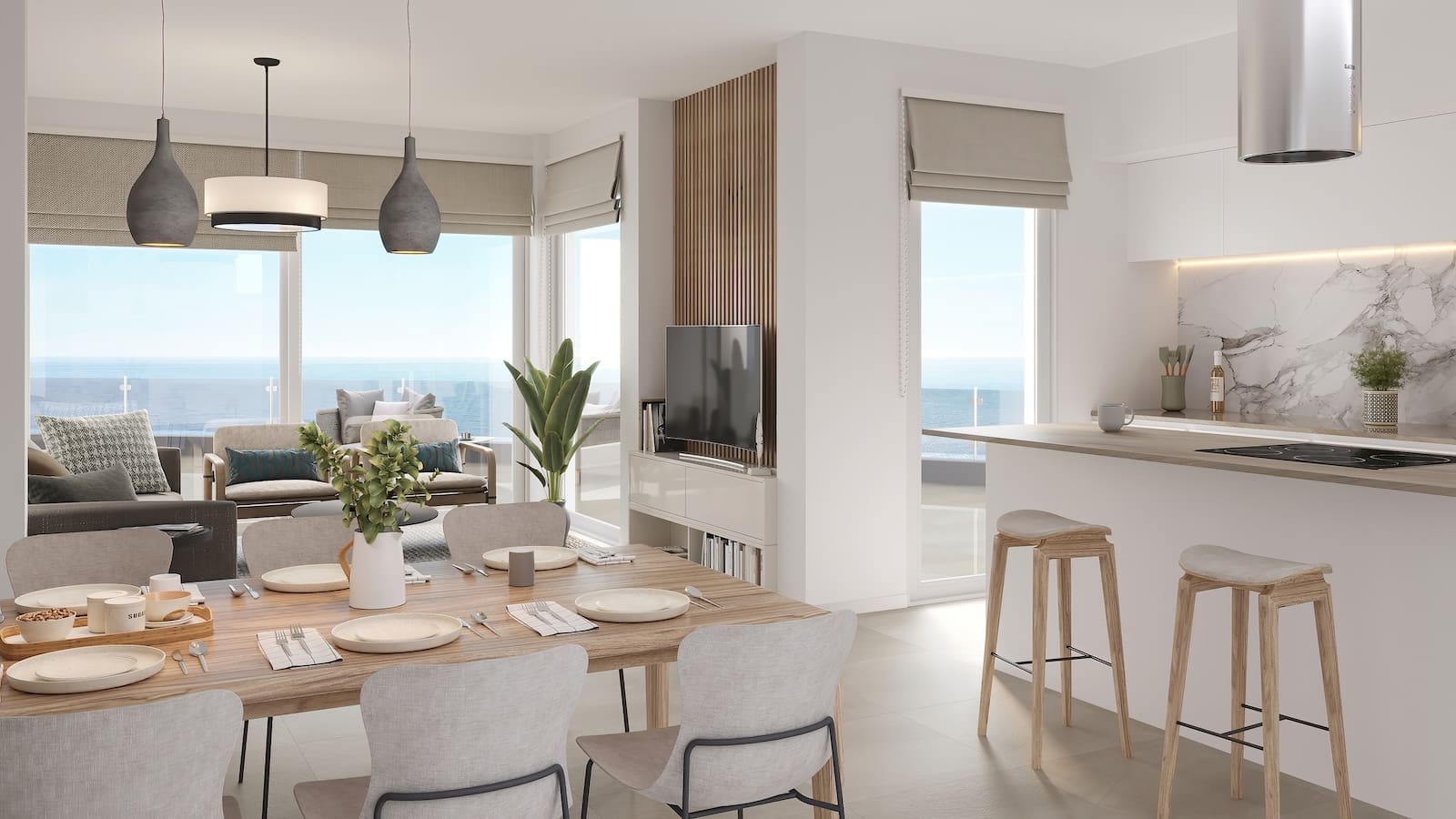 Mary’s Hill sea view townhouses in Torrox Costa, Costa del Sol – listed by MDR Luxury Homes
