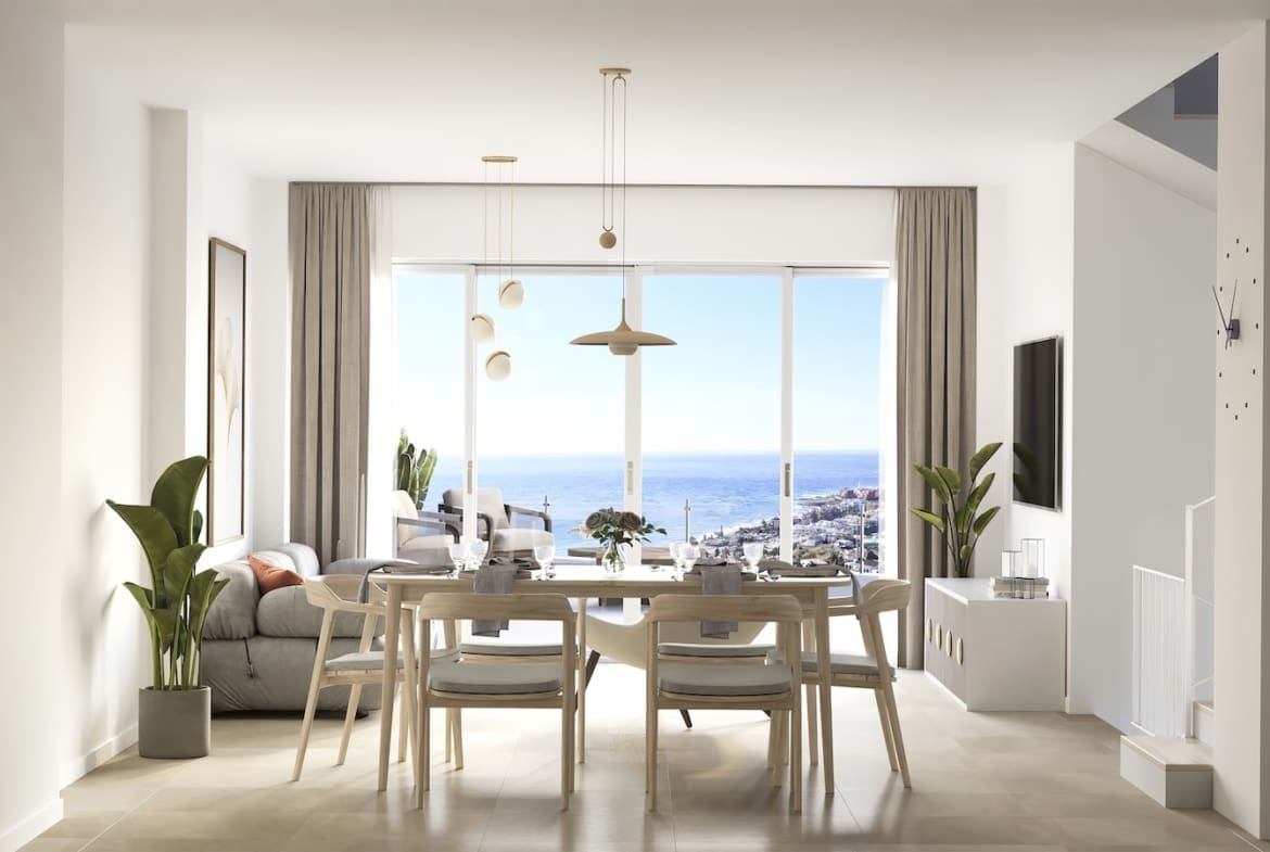 Mary’s Hill sea view townhouses in Torrox Costa, Costa del Sol – listed by MDR Luxury Homes