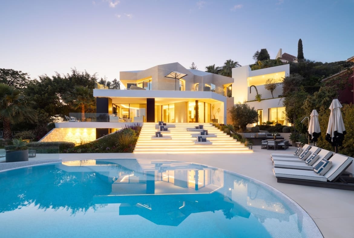 Villa La Toca Luxury sea view villa in El Herrojo Alto Benahavis by MDR