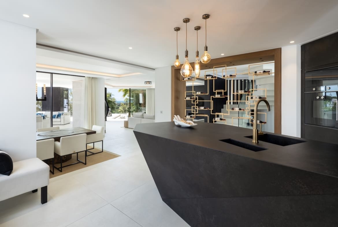 Villa La Toca Luxury sea view villa in El Herrojo Alto Benahavis by MDR