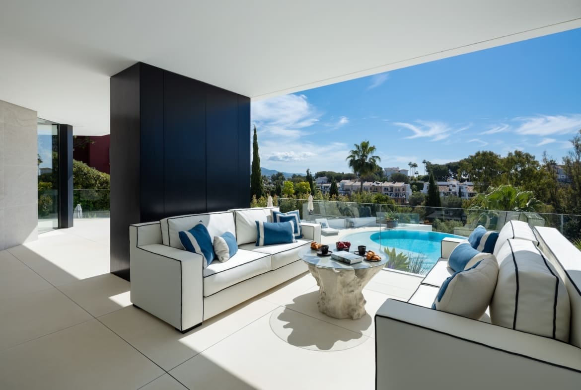 Villa La Toca Luxury sea view villa in El Herrojo Alto Benahavis by MDR