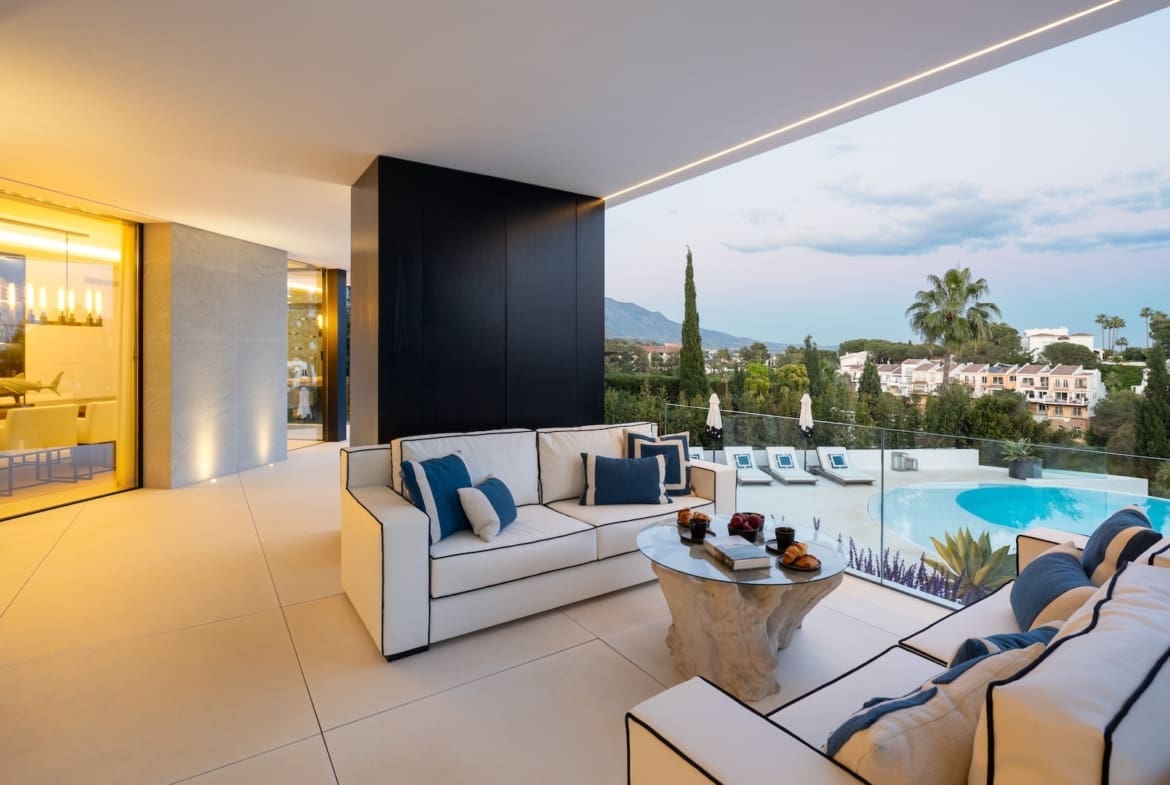 Villa La Toca Luxury sea view villa in El Herrojo Alto Benahavis by MDR