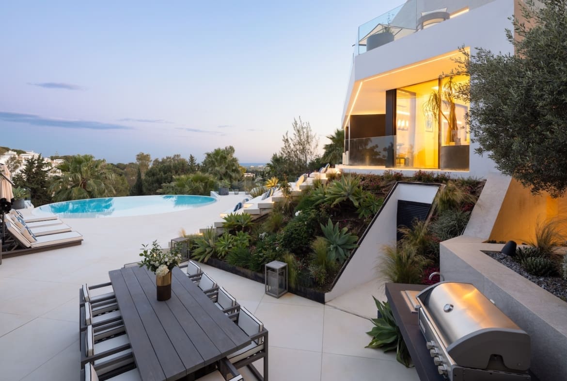 Villa La Toca Luxury sea view villa in El Herrojo Alto Benahavis by MDR