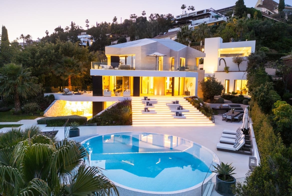 Villa La Toca Luxury sea view villa in El Herrojo Alto Benahavis by MDR