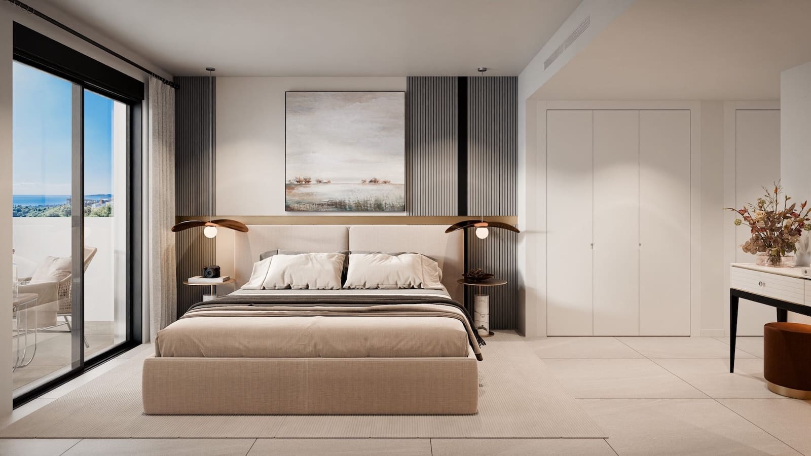 Elegant sea view terraces, infinity pool, and Mediterranean architecture at Zélio Marbella – luxury apartments by MDR Luxury Homes on the Costa del Sol