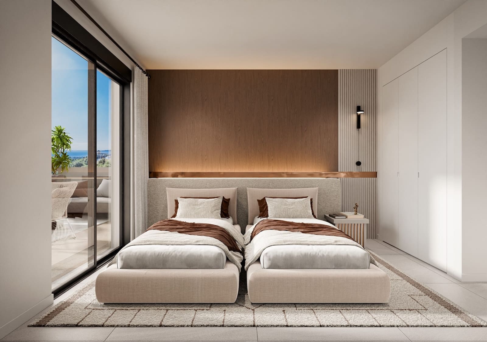 Elegant sea view terraces, infinity pool, and Mediterranean architecture at Zélio Marbella – luxury apartments by MDR Luxury Homes on the Costa del Sol